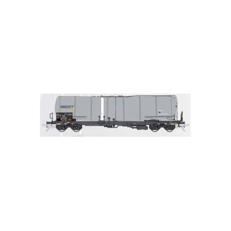Lenz 42323-30 wagon citerne Zans, Millet SNCF, grise - 0