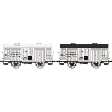 Ree Modeles WB-766 Coffret 2 wagons réfrigérants Société des Abattoirs Industriels du Centre, PLM EP II - H0