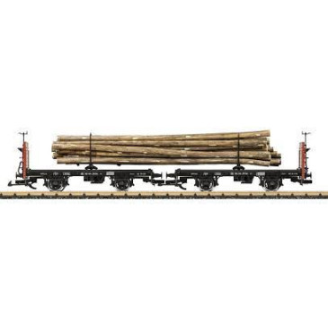 LGB 41039 - Paire de wagon plat - transport marchandise - Ech G