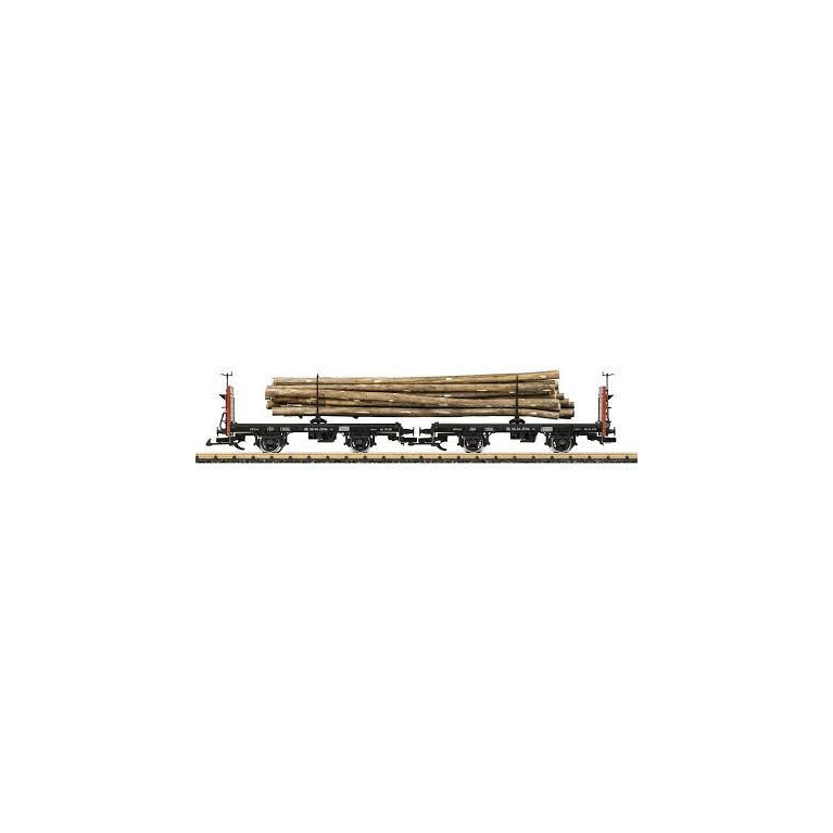 LGB 41039 - Paire de wagon plat - transport marchandise - Ech G