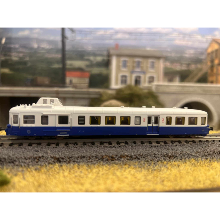 Trains160 - 16 068 S- Autorail diesel Picasso XBD 93953 Bleu/blanc SNCF 2e Cl. Sotteville - DCC sound -Ep. IVa - N
