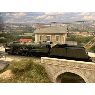 REE Modeles - MB 134 S - Locomotive vapeur 231 D 154, Dijon, PLM, Ep II digital son - H0