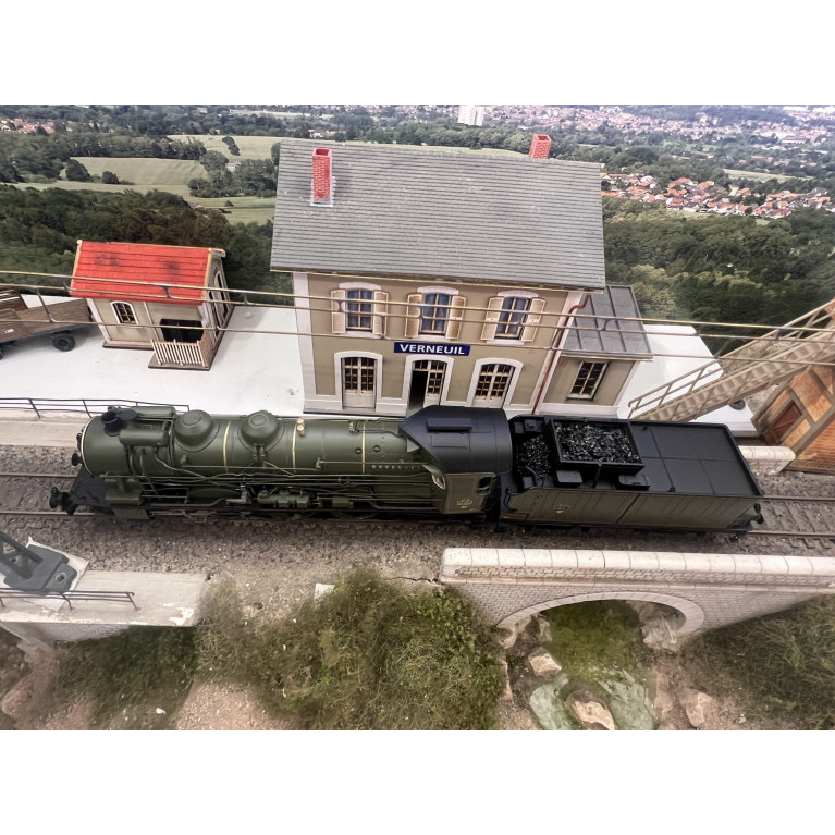 REE Modeles - MB 134 S - Locomotive vapeur 231 D 154, Dijon, PLM, Ep II digital son - H0