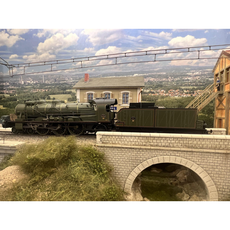 REE Modeles - MB 134 S - Locomotive vapeur 231 D 154, Dijon, PLM, Ep II digital son - H0