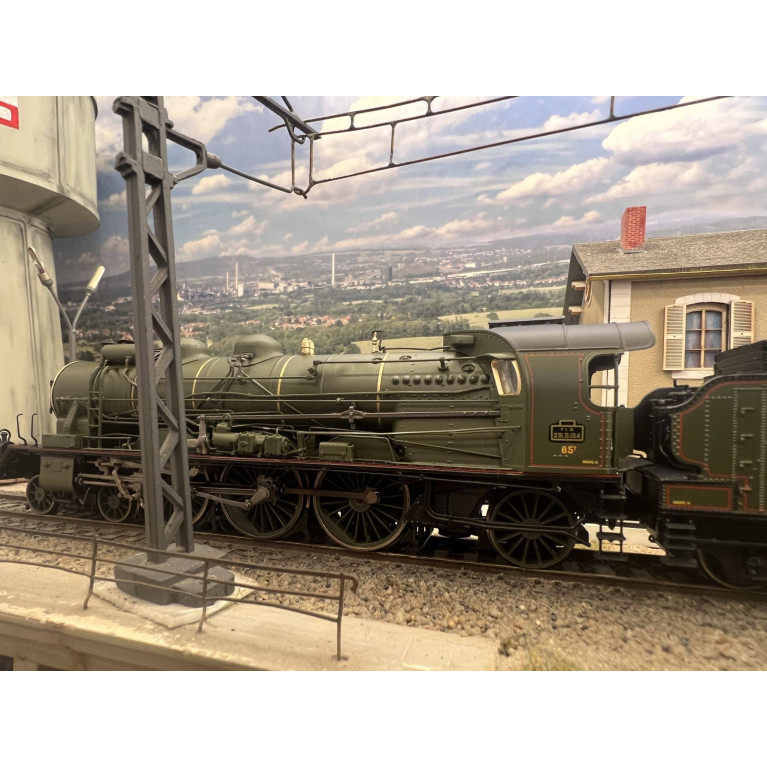 REE Modeles - MB 134 S - Locomotive vapeur 231 D 154, Dijon, PLM, Ep II digital son - H0