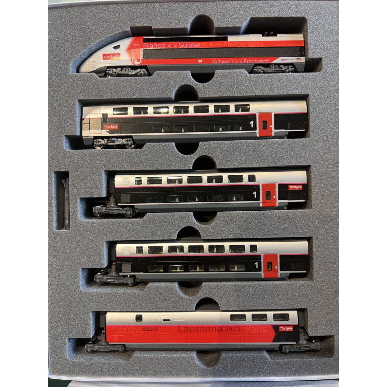 Kato - 10-1762 Coffret de 10 voitures TGV Lyria Euroduplex - SNCF - N