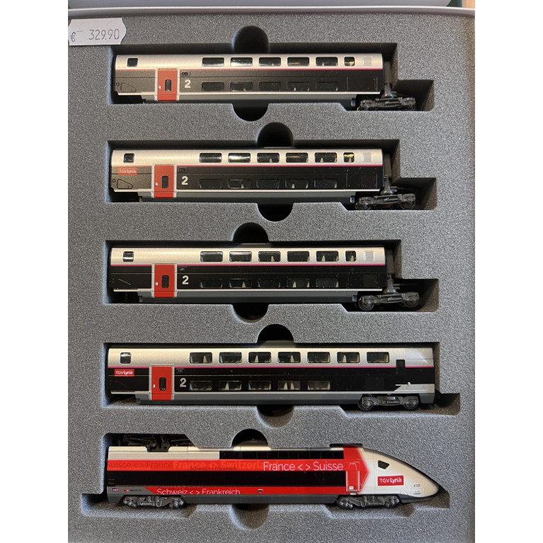 Kato - 10-1762 Coffret de 10 voitures TGV Lyria Euroduplex - SNCF - N