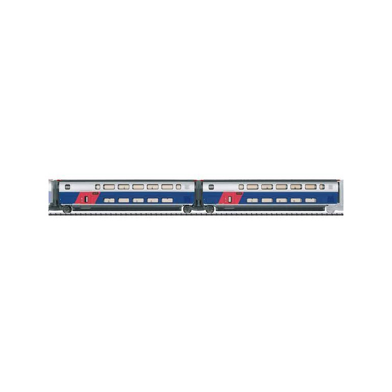 Trix 32487 coffret de complément 1 pour le TGV Euroduplex - H0 - Ep VI