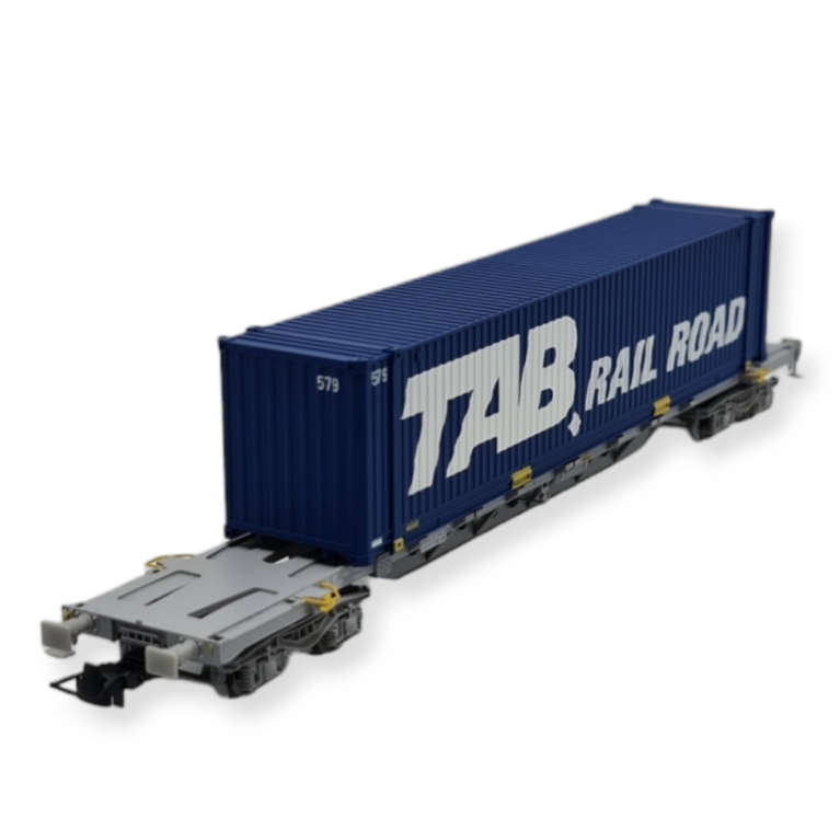 JOUEF HJ6262 Wagon porte conteneurs Sgnss "Tab Rail Road", Sncf, Ep V, H0