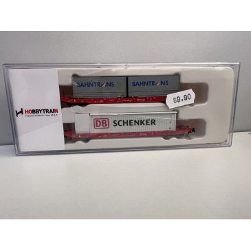 Hobbytrain H23760 wagon porte-containeurs DB - N
