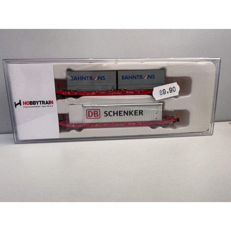 Hobbytrain H23760 wagon porte-containeurs DB - N