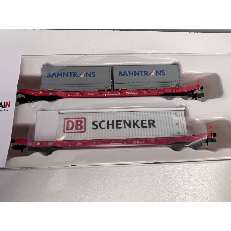 Hobbytrain H23760 wagon porte-containeurs DB - N