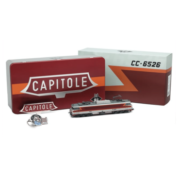 JOUEF HJ2453S Coffret anniversaire Locomotive éléctrique CC6526 Le capitole, DC Sound SNCF, Ep IV, H0