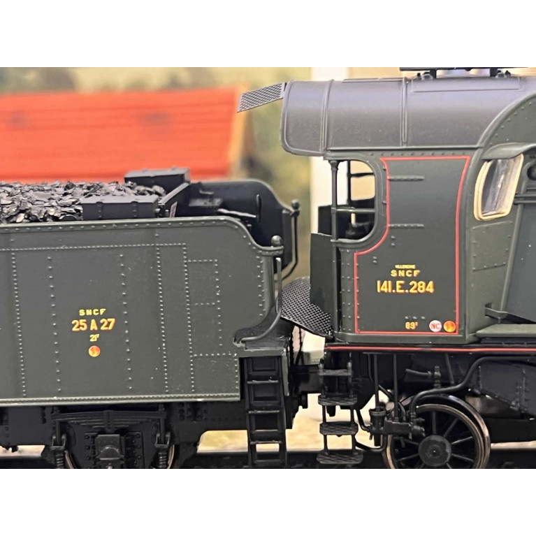 REE Modeles MB-130S - loco vapeur 141E284 SCNF Villeneuve - DCC Sound H0 - Ep III
