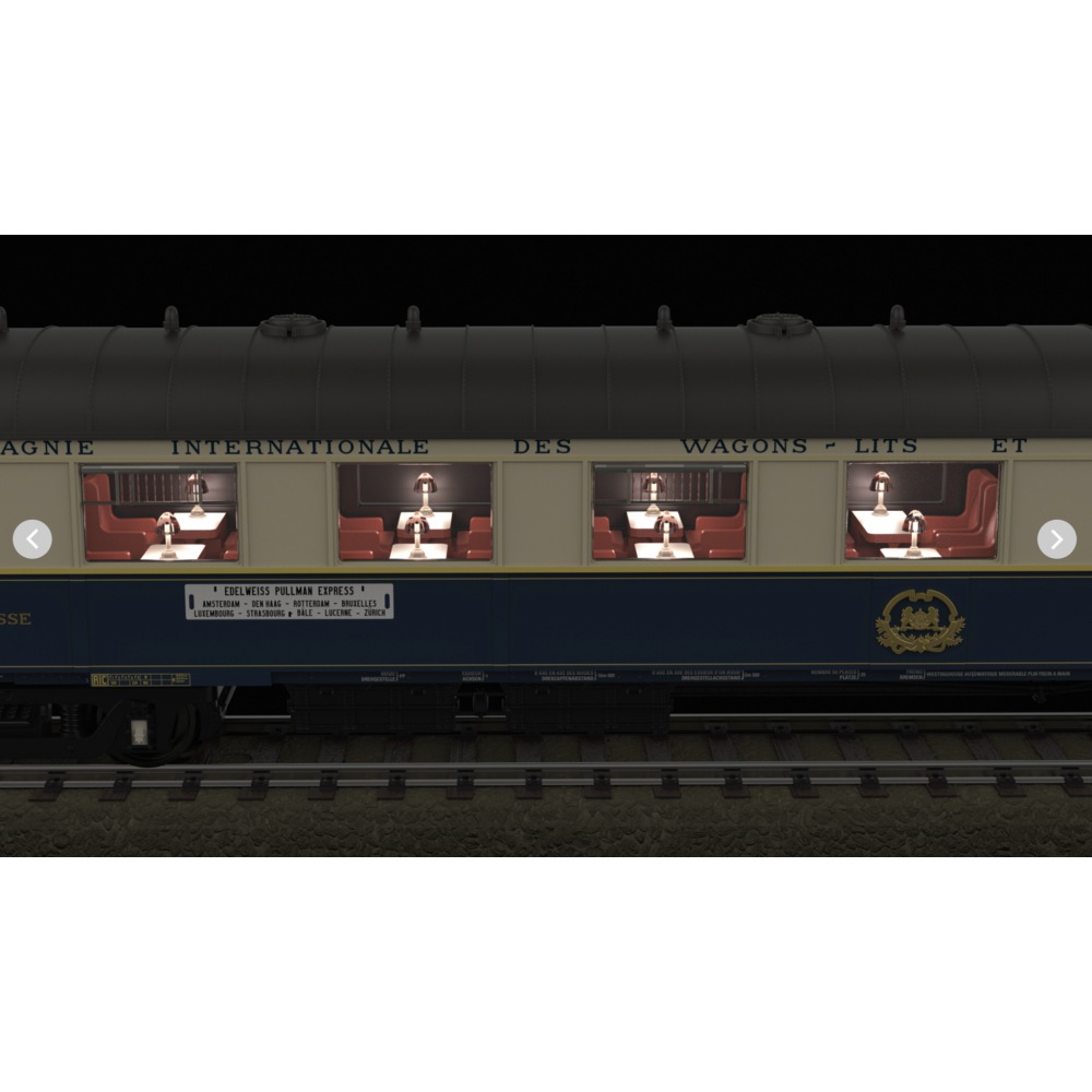 Trix 26470 coffret de voitures Pullman EDELWEISS, Ep II, H0