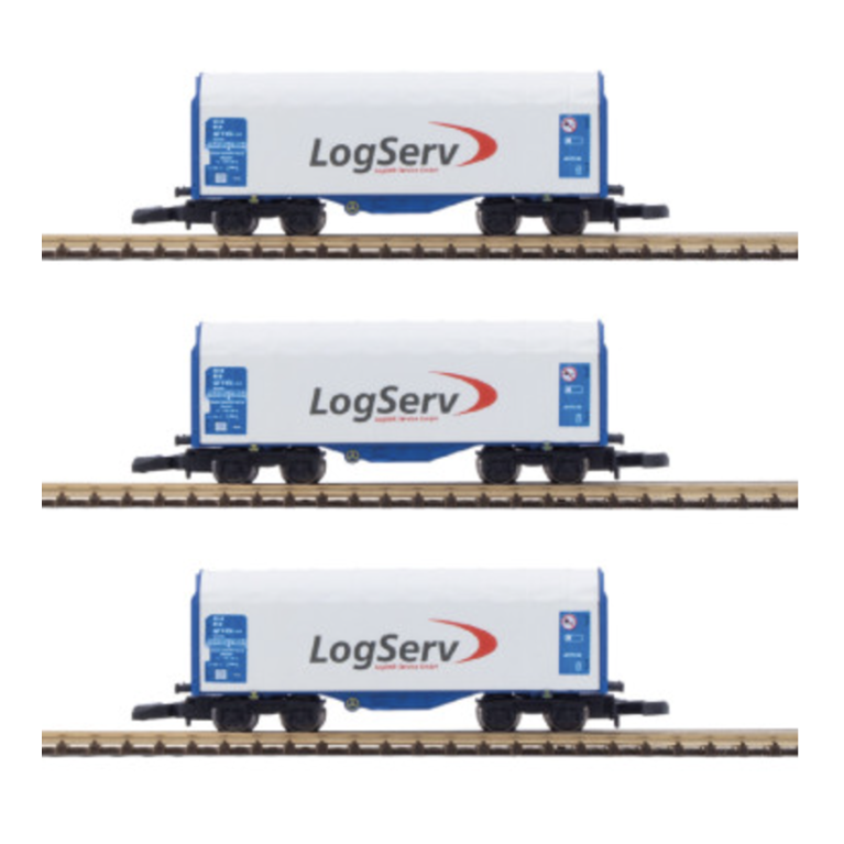 Azar W03-LSP coffret de 3 wagons courts bâchés - LOGSERV - Z