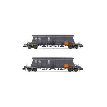 Arnold HN6550 wagons-trémie charbon Faoos "CAPCOL/EDF" - SNCF- N - Ep IV