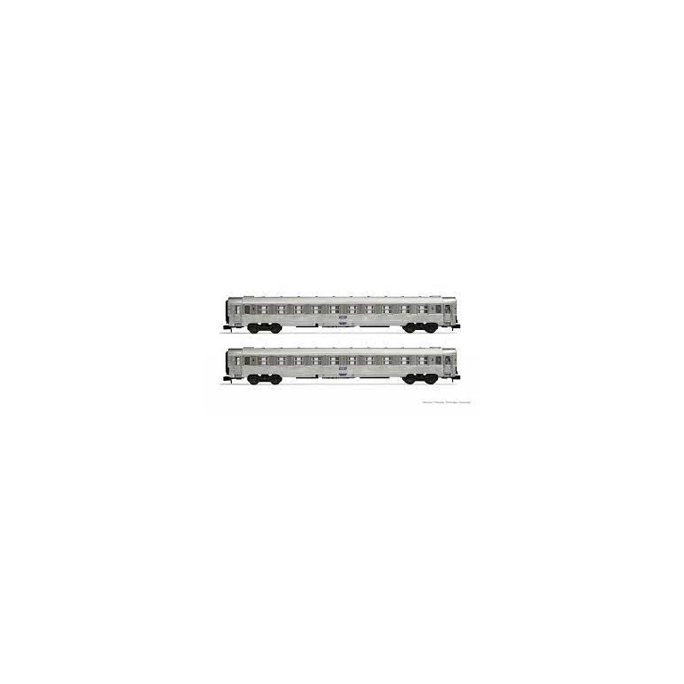 ARNOLD 4337  coffret de 2 voitures DEV Inox SNCF - N - Ep IV