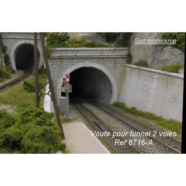 PN SUD MODELISME 8716-A HO: Voute pour tunnel 2 voies