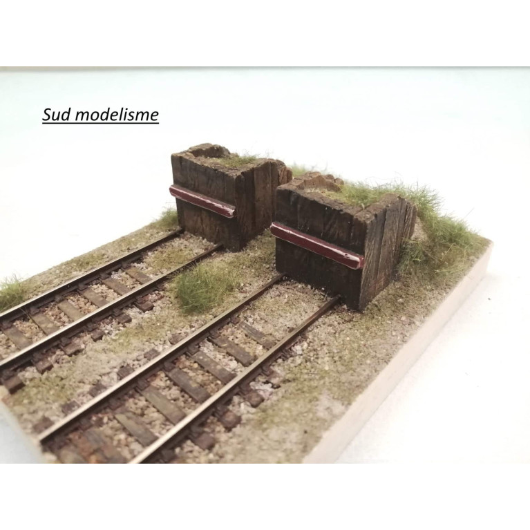 PN SUD MODELISME 8709 HO. HEURTOIR EN BOIS