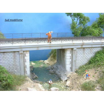 PN SUD MODELISME 8706 HO. PONT TABLIER BETON VOIE UNIQUE
