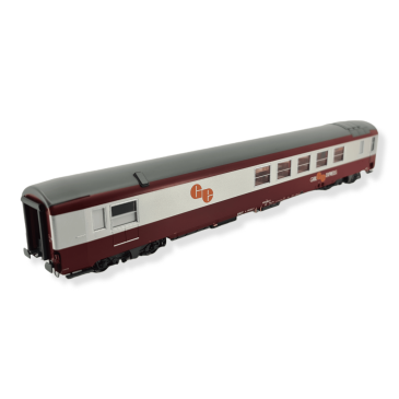LS models 40154 voie HO Grill Express Car, rouge / gris, logo GE orange, Ep IV, H0