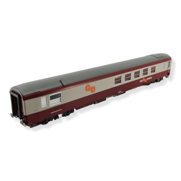 LS Models 40159 voie H0 Voiture Grill express, rouge/gris béton, logo GE orange