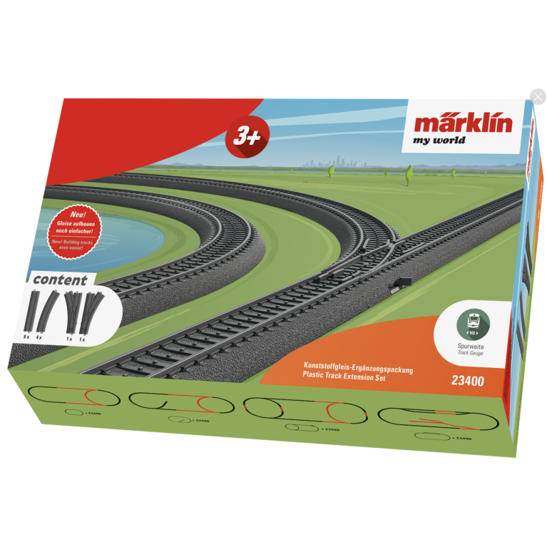 Märklin 23400-Coffret de complément pour voie en plastique - H0