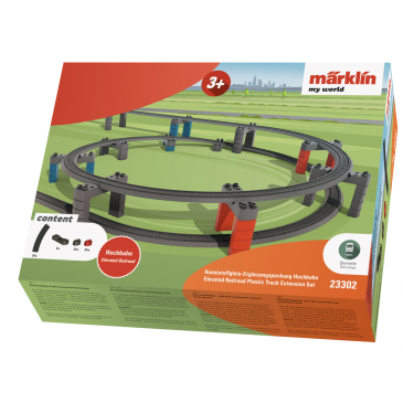 Märklin 23302 voie en plastique - coffret de complément « Chemin de fer aérien » - H0