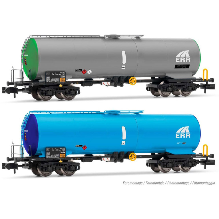 Arnold HN6537 voie N En 2 parties Réglez 4 axes. Wagon-citerne de l\\\'ERR, époque VI