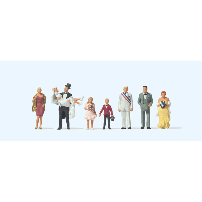 Preiser 10790 voie H0 Fête de mariage
