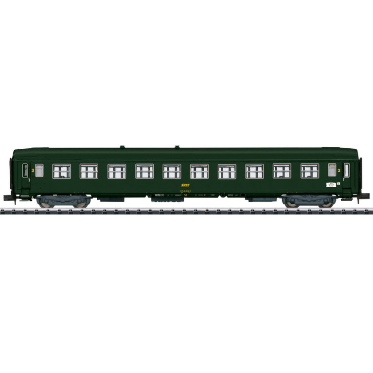Voiture express "Nice-Paris" verte MINITRIX 18428 - SNCF - N 1/160 - EP IV