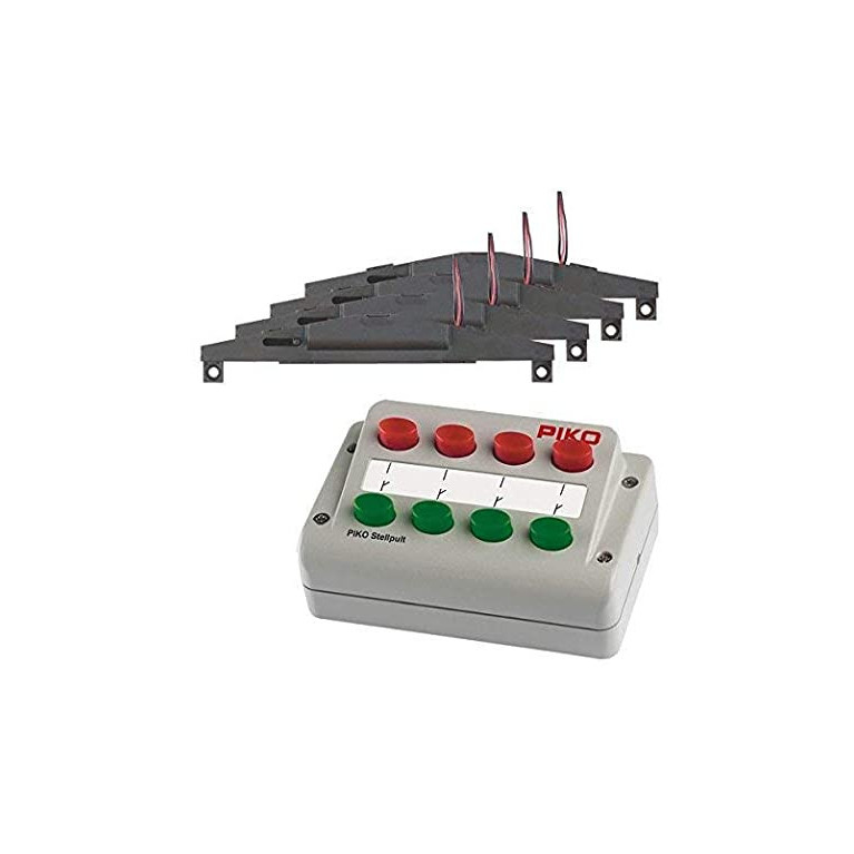 PIKO 55392 SET BOITIER DE COMMANDE ET MOTEURS D'AIGUILLAGES