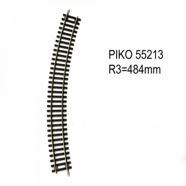Piko 55213 - Voie A - rail courbe R3 480mm - HO