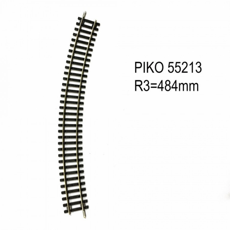 Piko 55213 - Voie A - rail courbe R3 480mm - HO