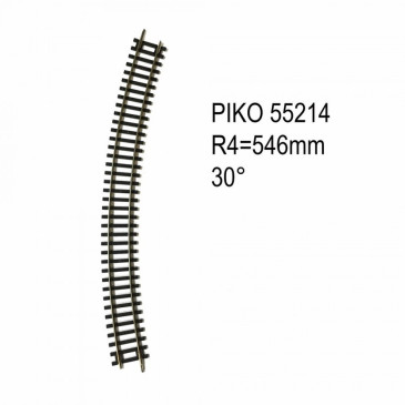 PIKO 55214 RAIL COURBE R4 RAYON 546 MM/30°