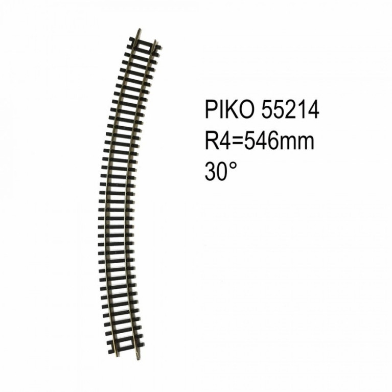 PIKO 55214 RAIL COURBE R4 RAYON 546 MM/30°