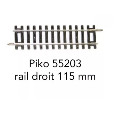 Piko 55203 - Voie A - rail droit G115 115mm - HO