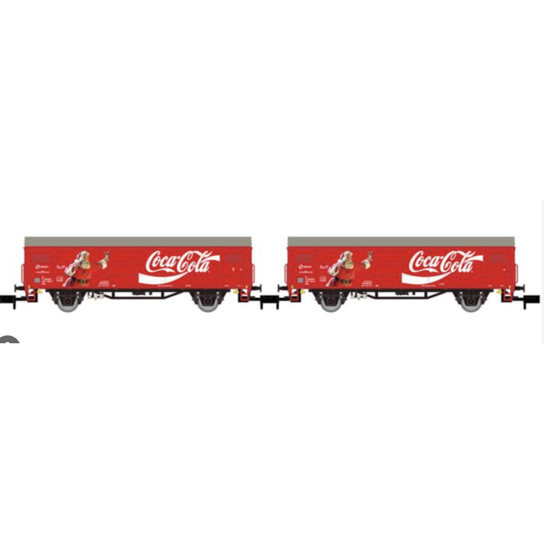 Arnold HN6645 2 wagons couverts Coca-Cola, 2R, Ep IV, N