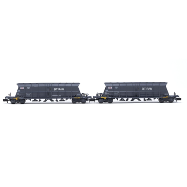 Arnold HN6616 - 2 wagons trémies Faoos, transport de charbon "SGW Sitram", Sncf, Ep IV, N