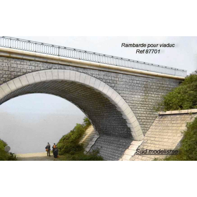 PN SUD MODELISME  87701 Rambarde pour viaduc HO