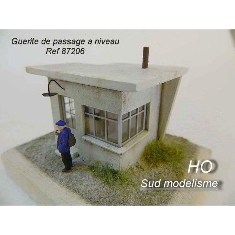 PN SUD MODELISME 87206 Guérite pour mécanisme de barrière levante manuelle HO