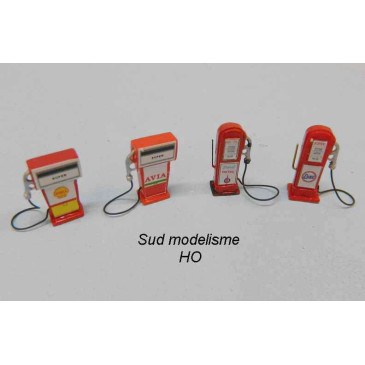 PN SUD MODELISME 87122 X4 pompes a essence vintage HO