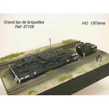 PN SUD MODELISME 87108 Grand tas de briquettes HO