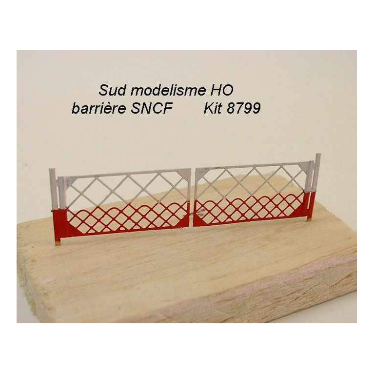PN SUD MODELISME 8799 Barriere ancienne SNCF et grillage HO