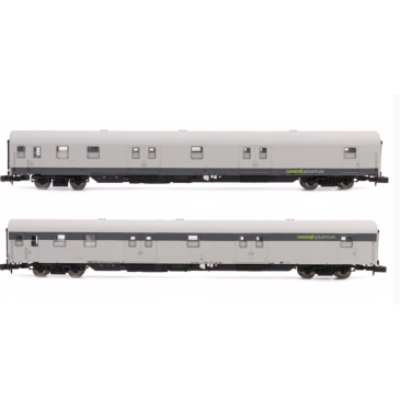 Arnold HN4419 2 voitures postales Post-mrz, livrée grise, DBP, Ep VI, N