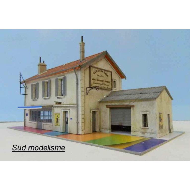 PN SUD MODELISME 8777 Café de la gare avec annexe HO