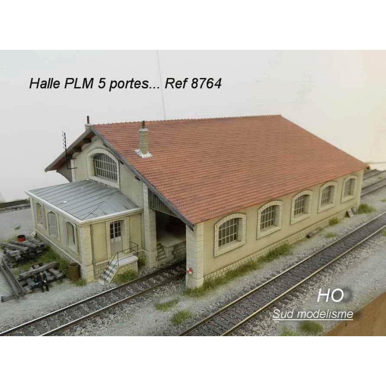 PN SUD MODELISME 8764 Halle marchandise PLM 5 portes HO