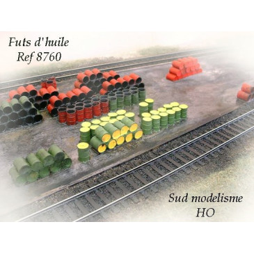 PN SUD MODELISME 8760 Fûts d'huile HO