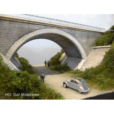 PN SUD MODELISME 8753 Pont à culées perdues 2 voies HO